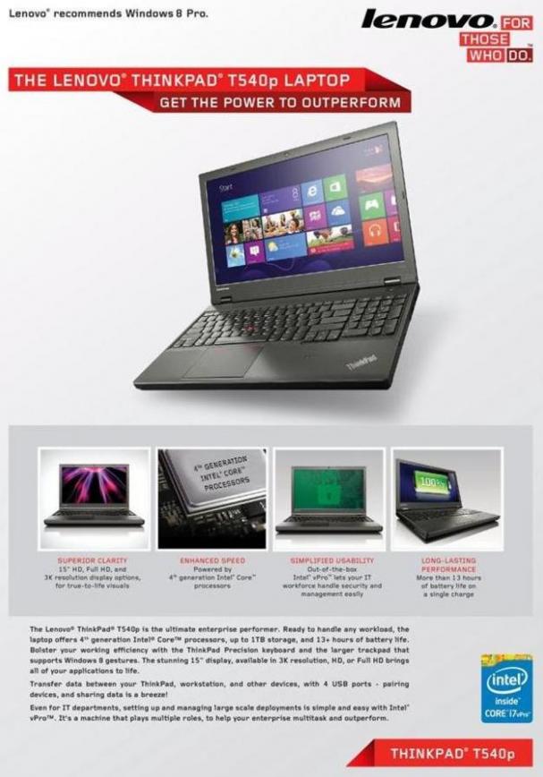 Lenovo - ThinkPad T540p . Lenovo (2020-01-31-2020-01-31)