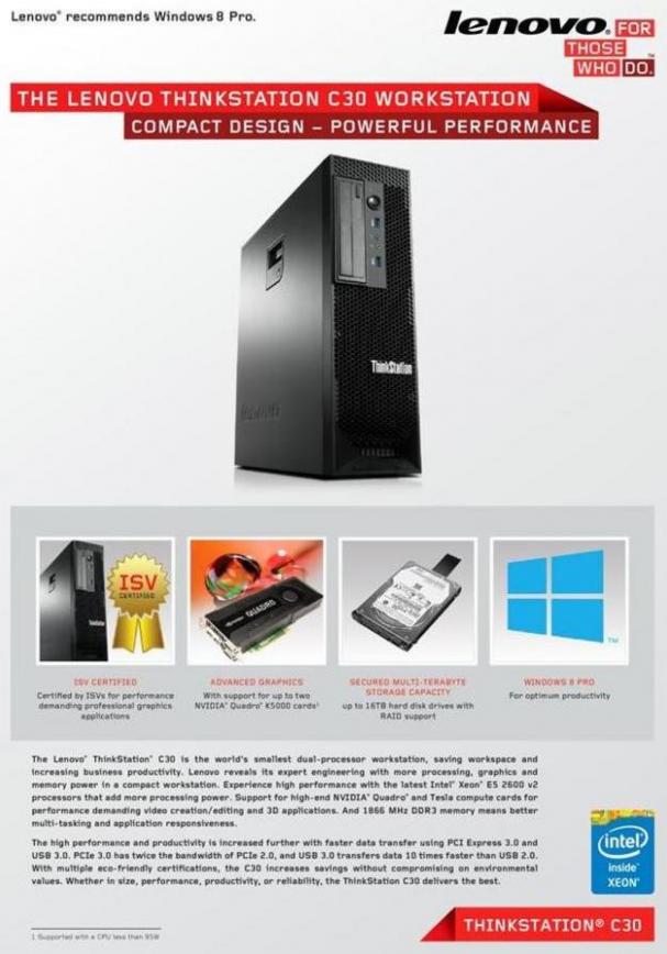 Lenovo - Thinkstation C30 . Lenovo (2020-01-31-2020-01-31)