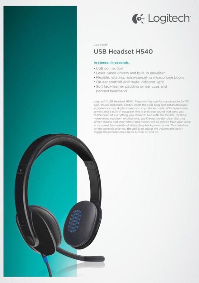 USB Headset H540 . Logitech (2021-01-17-2021-01-17)