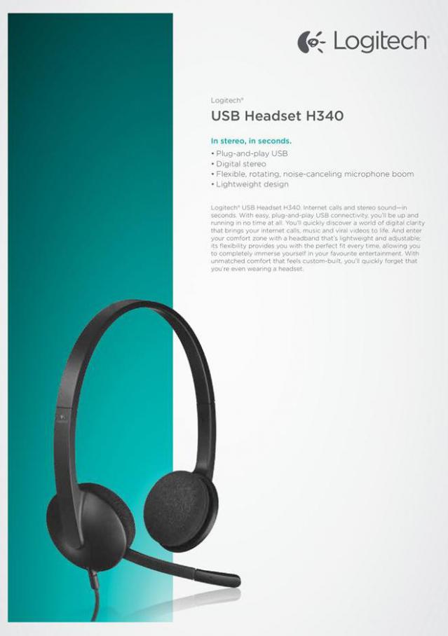 USB Headset H340 . Logitech (2021-01-17-2021-01-17)