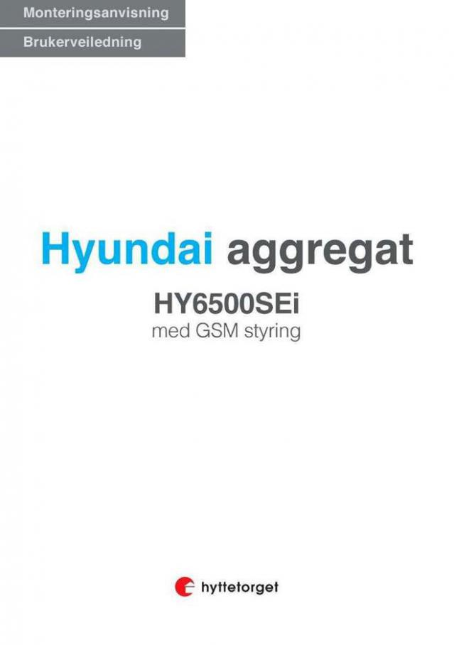 Hyundai aggregat . Hyttetorget (2021-01-31-2021-01-31)