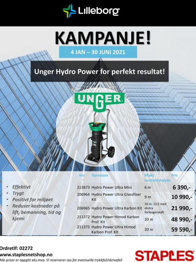 Unger Hydro Power - Vindusvaskkampanje . Staples (2021-06-30-2021-06-30)