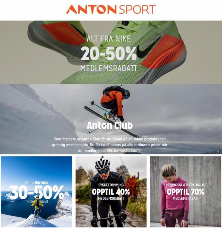 Medlemstilbud. Anton Sport (2022-01-09-2022-01-09)