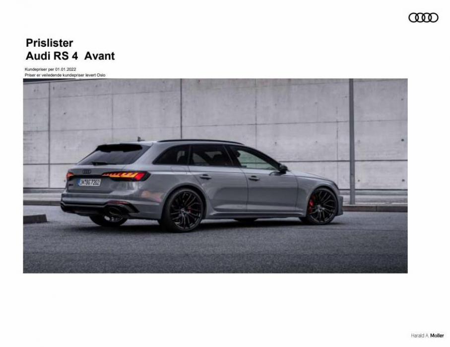 Prisliste Audi RS 4. Audi (2022-07-15-2022-07-15)