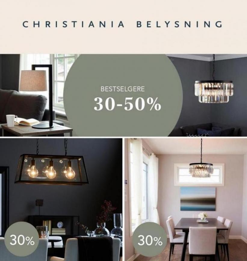 BESTSELGERE 30%-50%. Christiania Belysning (2022-03-31-2022-03-31)