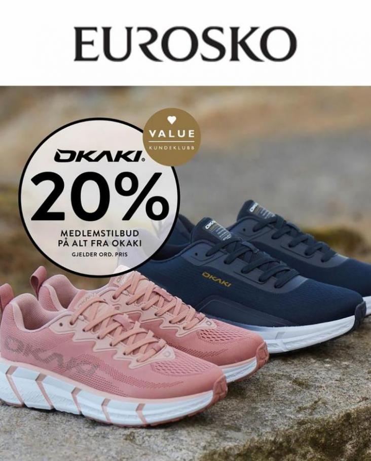 Kundeklubbmedlemmer 20 % rabatt på alle sko fra Okaki!. Eurosko (2022-04-17-2022-04-17)