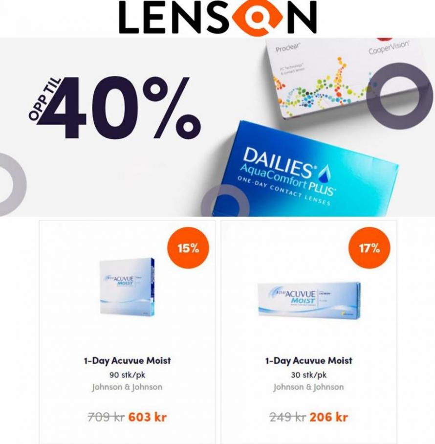 Kontaktlinser Oppti 40% Rabatt. Lenson (2022-04-26-2022-04-26)