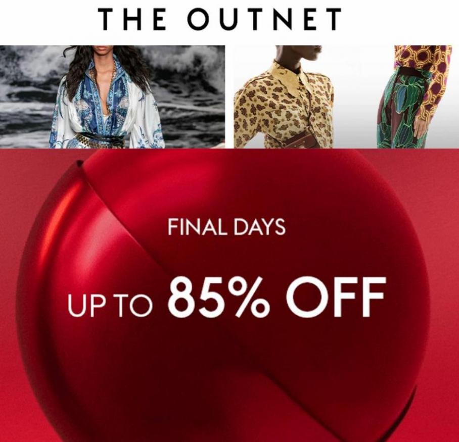 The Outnet 85% rabatt!. The Outnet (2022-06-16-2022-06-16)