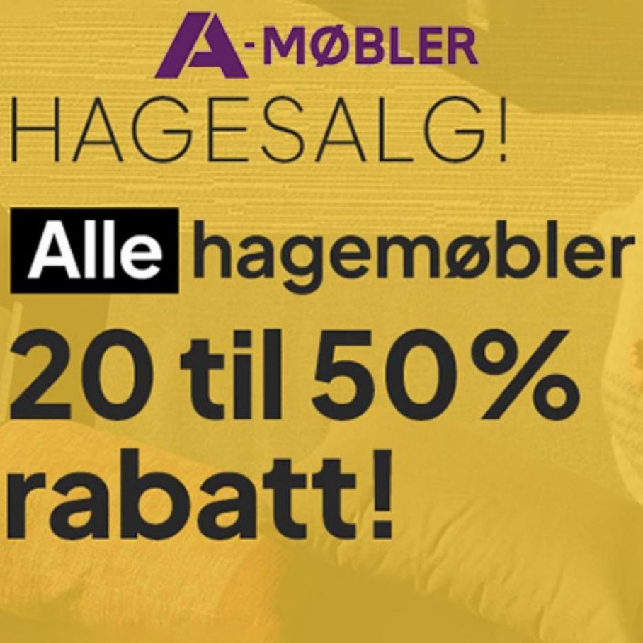 HageSalg 20 til 50% rabatt!. A-Møbler (2022-07-19-2022-07-19)