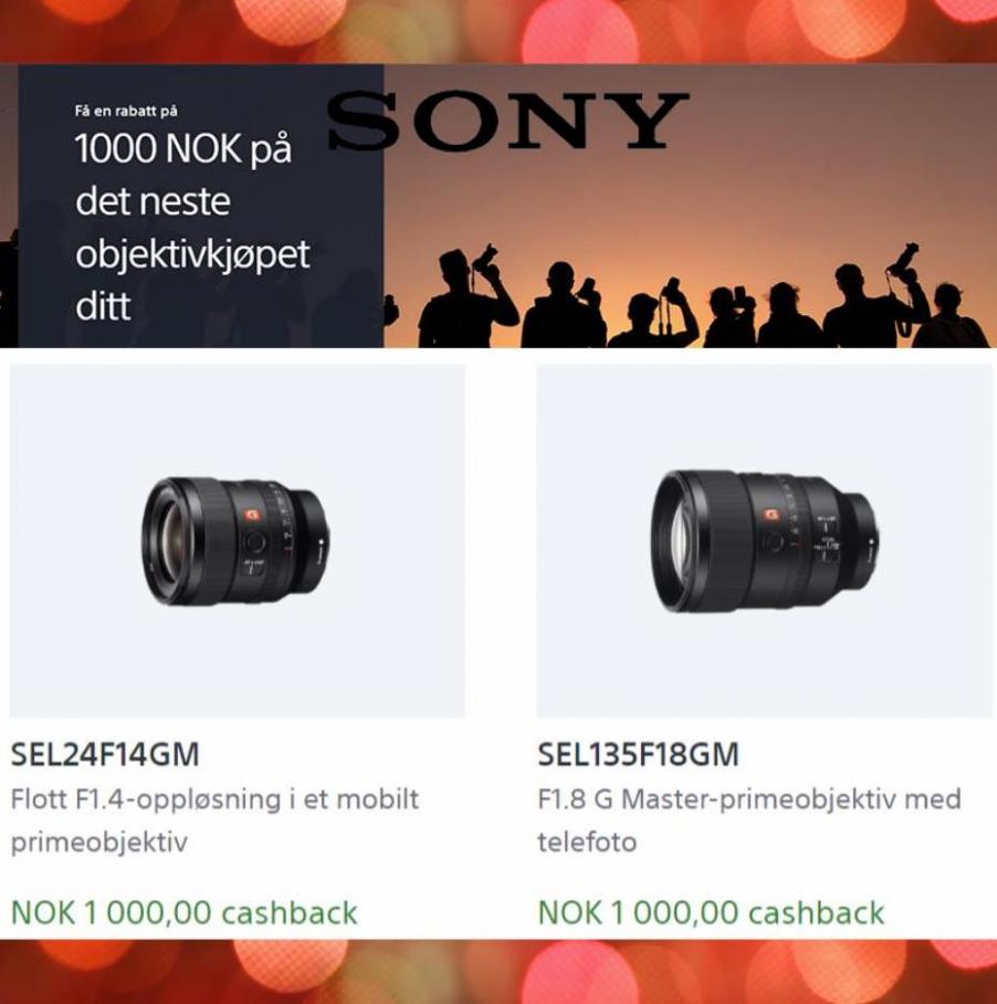 1000 NOK på det neste objektivkjøpet ditt!. Sony (2022-07-20-2022-07-20)