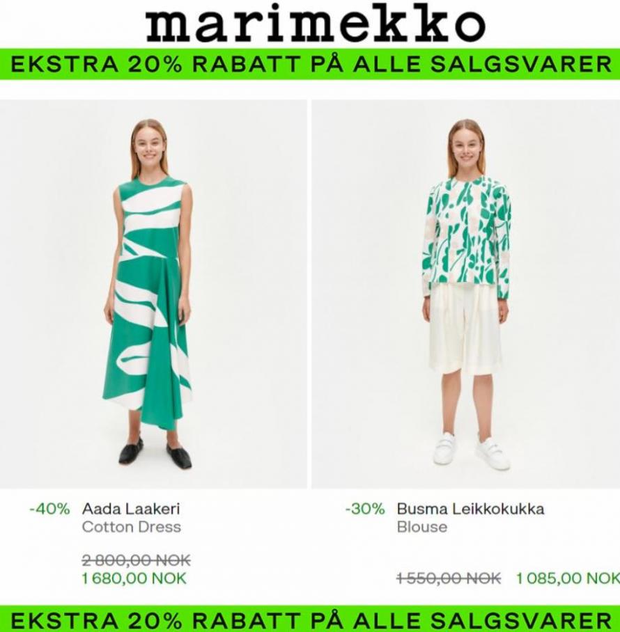 Ekstra 20% Rabatt!. Marimekko (2022-07-31-2022-07-31)
