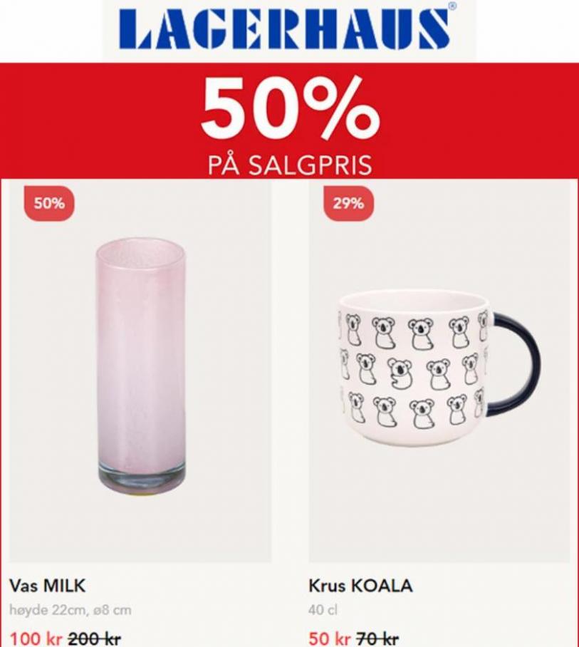 50% på salgpris!. Lagerhaus (2022-08-16-2022-08-16)
