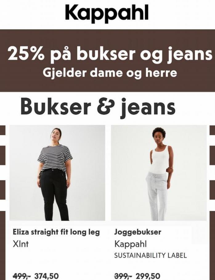 25% på bukser og jeans!. KappAhl (2022-10-07-2022-10-07)