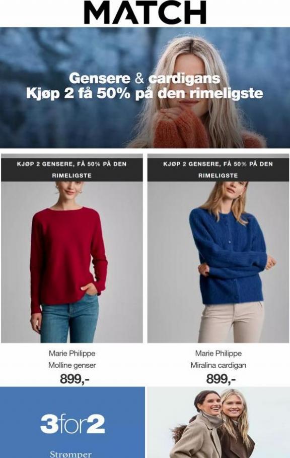 Kjøp 2 gensere, få 50% på den rimeligste!. Match (2022-11-14-2022-11-14)