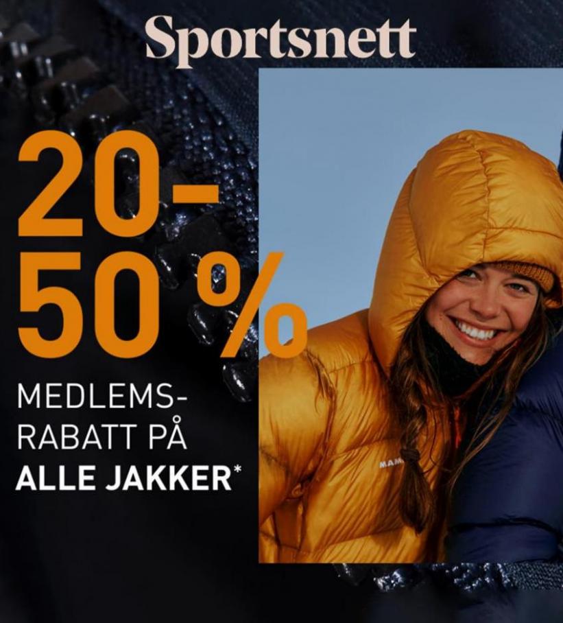 20-50% Medlems Rabatt På Alle Jakker!. Sportsnett (2022-11-23-2022-11-23)