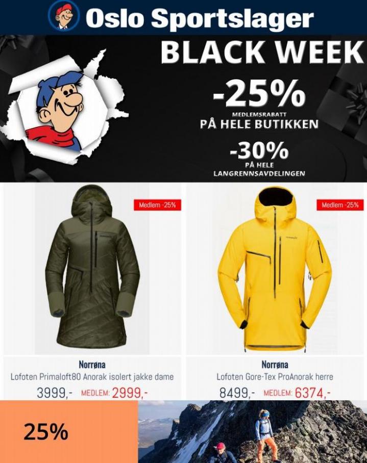 Black Week -25% på hele butikken!. Oslo Sportslager (2022-11-30-2022-11-30)