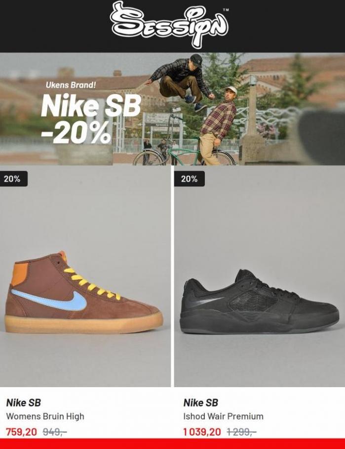 -20% på alt fra Nike SB!. Session (2022-11-30-2022-11-30)