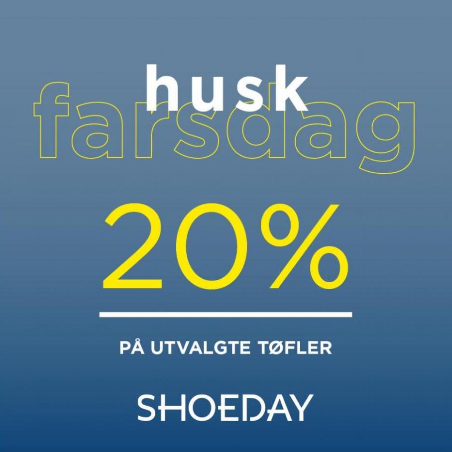 -20% rabatt på utvalgte tøfler!. Shoeday (2022-11-28-2022-11-28)