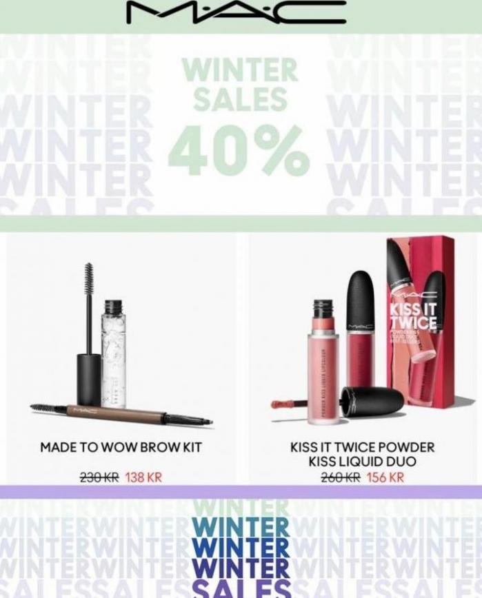 Vinter salg 40% Rabatt!. MAC Cosmetics (2023-01-24-2023-01-24)
