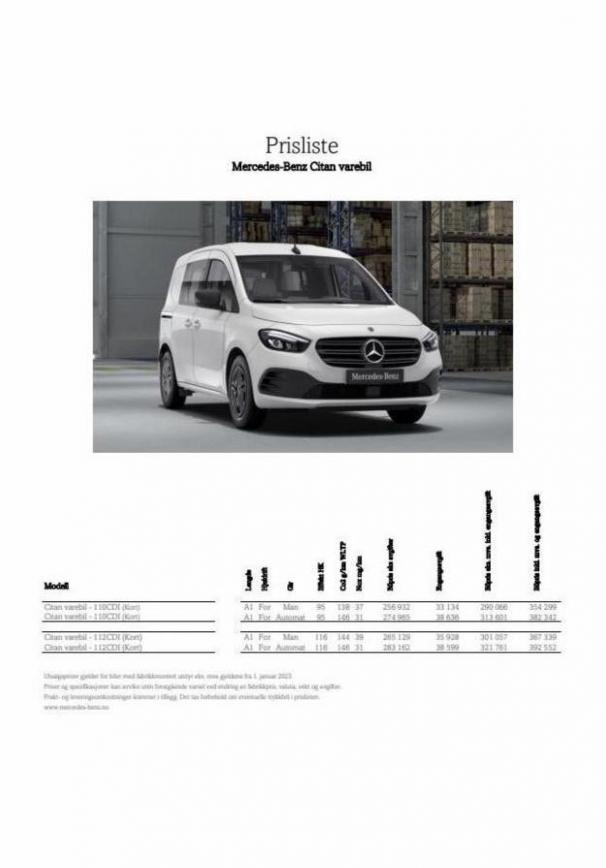 Prisliste Ny Citan van. Mercedes-Benz (2023-05-31-2023-05-31)