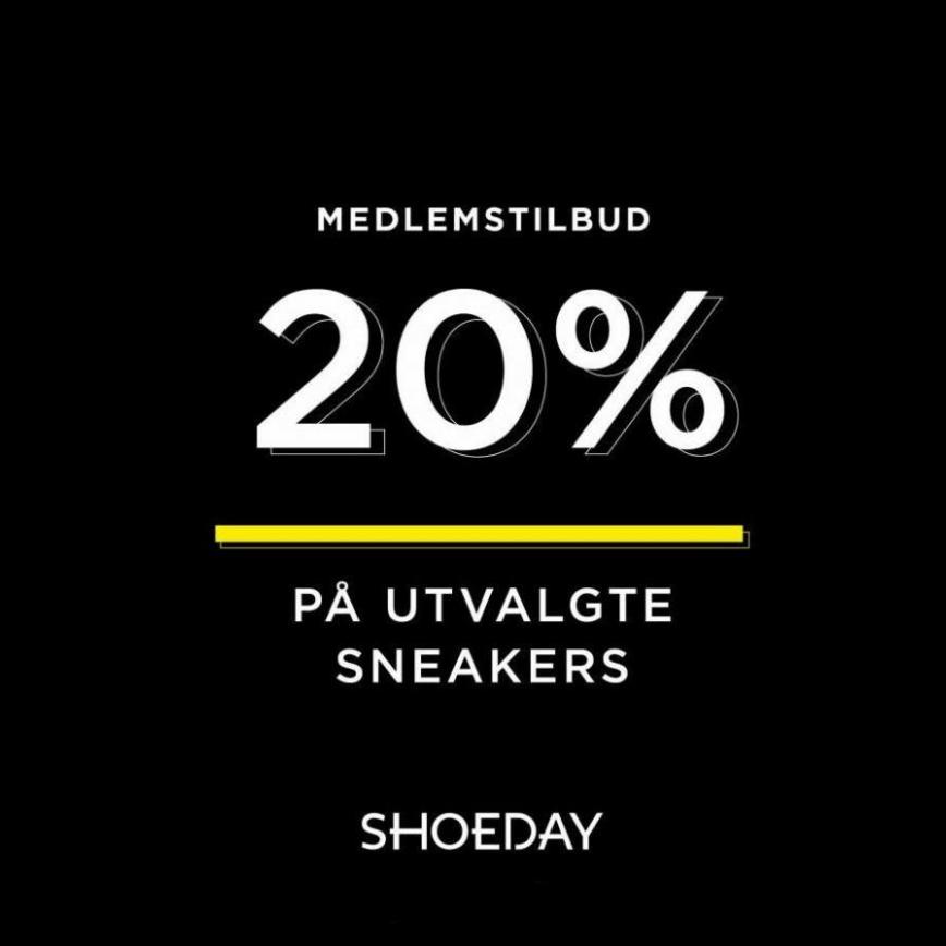 Medlemstilbud 20%!. Shoeday (2023-04-17-2023-04-17)