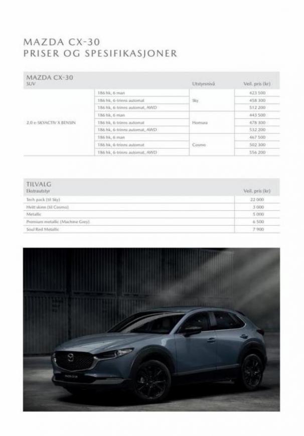 Prisliste mazda-cx-30 2023. Mazda (2023-08-06-2023-08-06)