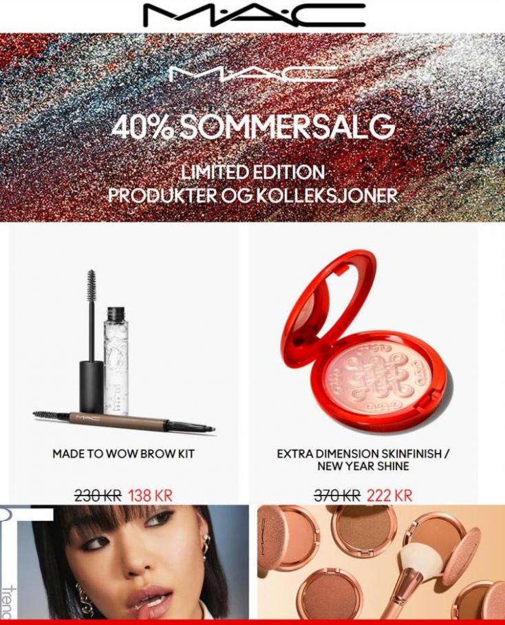 MAC 40% Sommersalg!. MAC Cosmetics (2023-07-31-2023-07-31)