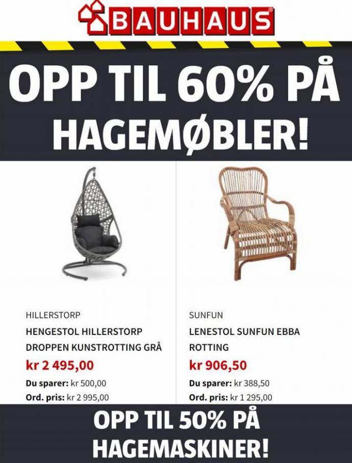 OPP TIL 60% PÅ HAGEMØBLER!. Bauhaus (2023-07-31-2023-07-31)
