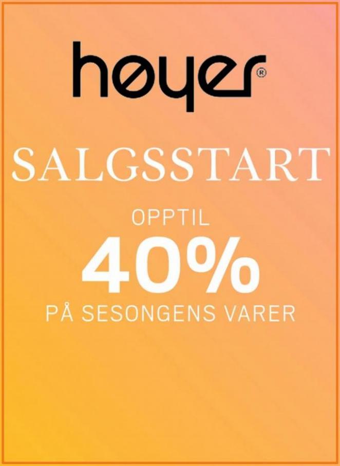 Salgsstart Opptil 40% rabatt!. Høyer (2023-07-19-2023-07-19)