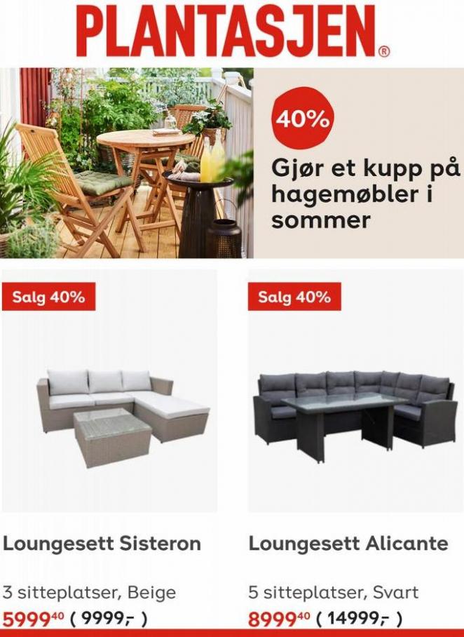 Loungemøbler 40% rabatt!. Plantasjen (2023-08-02-2023-08-02)