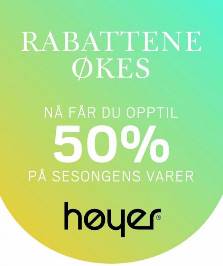 Sesongens 50% rabatt!. Høyer (2023-08-02-2023-08-02)