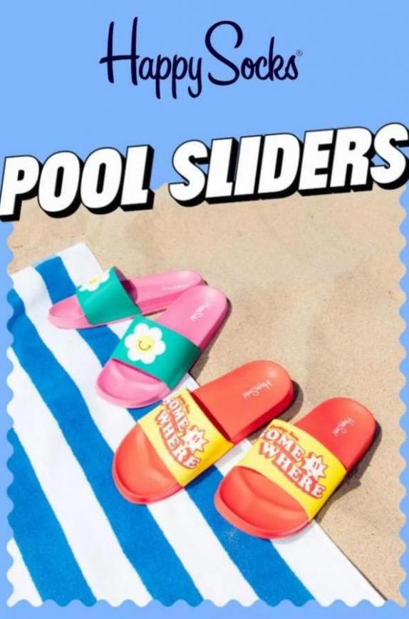 Happy Socks Pool Sliders!. Happy Socks (2023-08-09-2023-08-09)