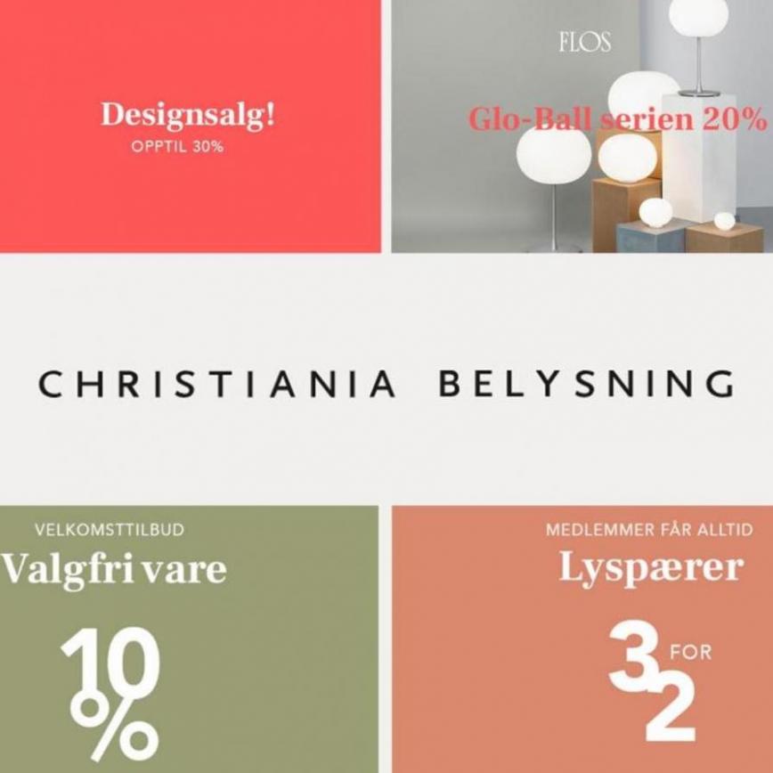 Designsalg Opptil 30%!. Christiania Belysning (2023-07-24-2023-07-24)