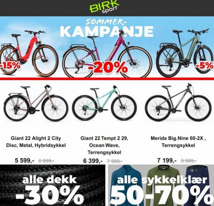 Sommerkampanje på sykler!. Birk Sport (2023-08-22-2023-08-22)
