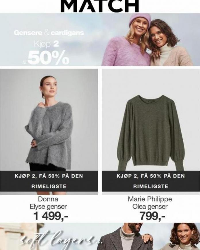 Gensere & Cardigans 2 for -50%!. Match (2023-10-01-2023-10-01)