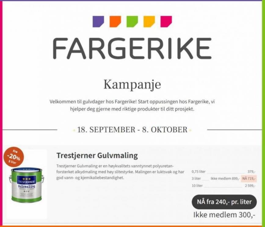 Kampanje Gulvdager!. Fargerike (2023-10-08-2023-10-08)