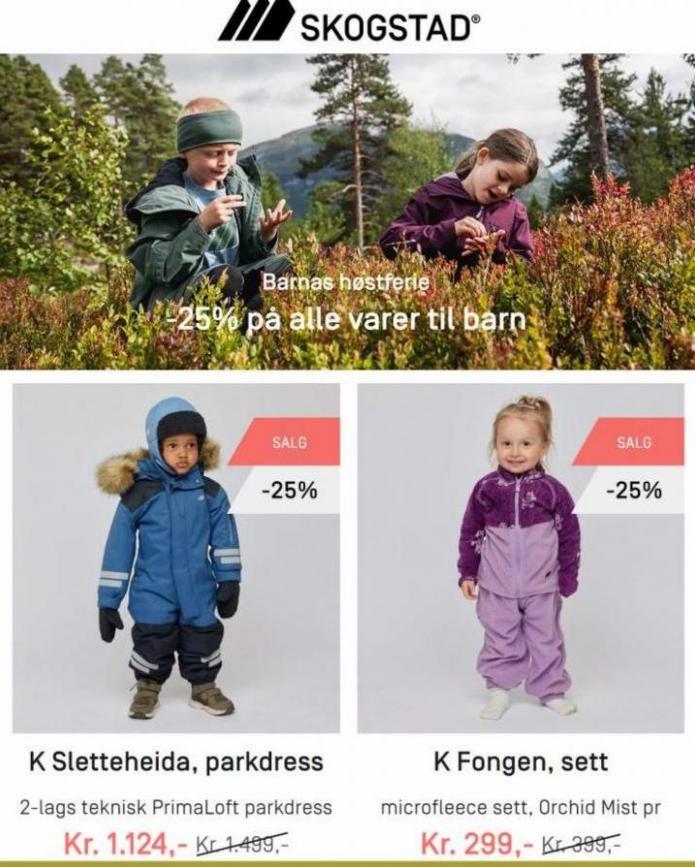 Barnas høstferie -25%!. Skogstad Sport (2023-10-09-2023-10-09)