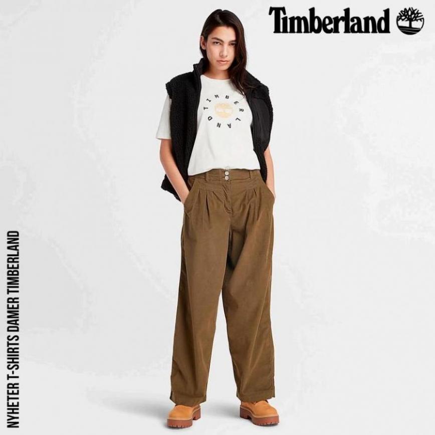 Nyheter T-Shirts Damer Timberland. Timberland (2023-11-22-2023-11-22)