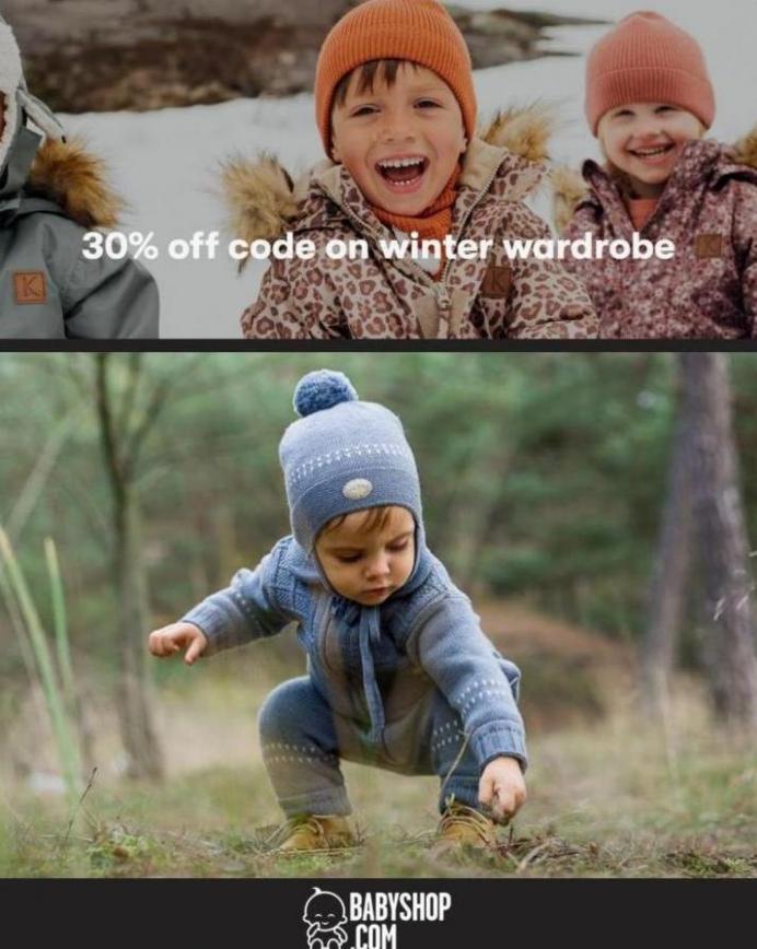 30% Off code on winter Wardrobe. Babyshop (2023-10-27-2023-10-27)