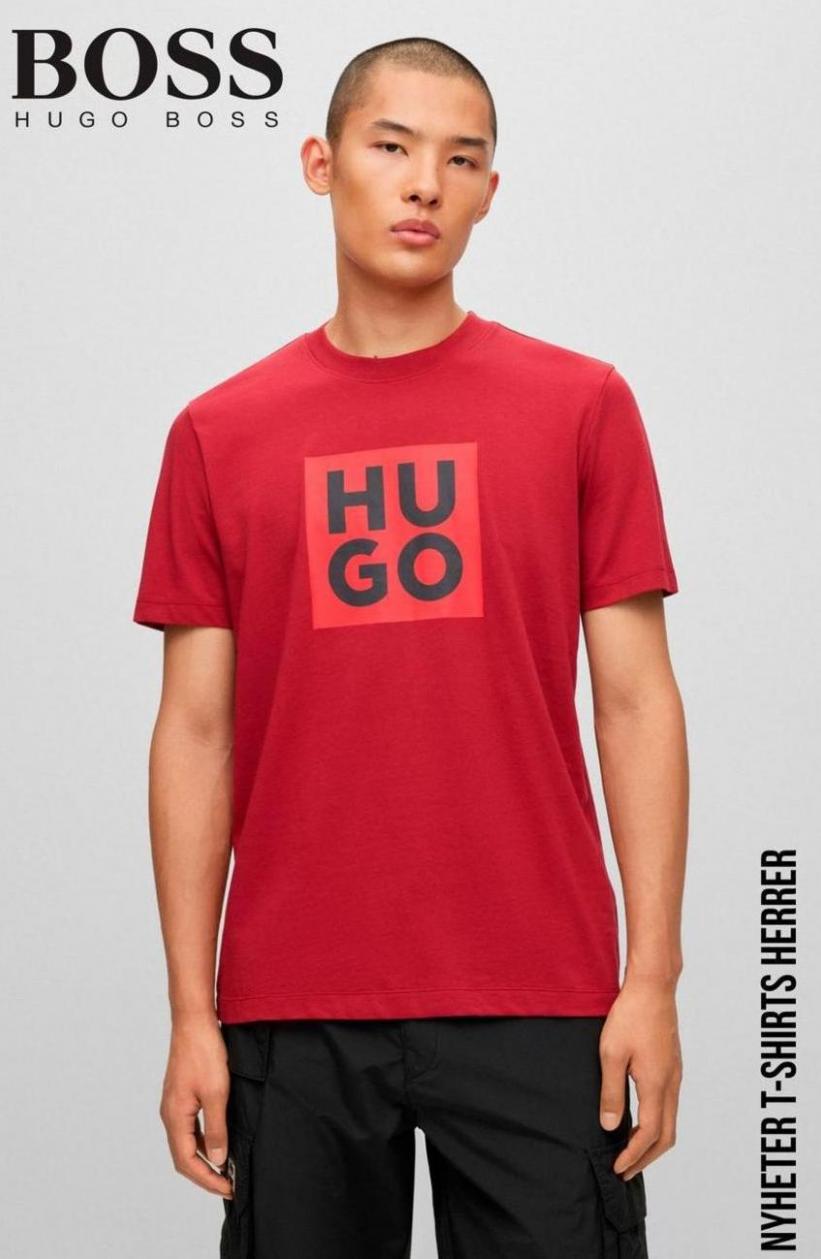 Nyheter T-Shirts Herrer Hugo Boss. Hugo Boss (2023-12-06-2023-12-06)