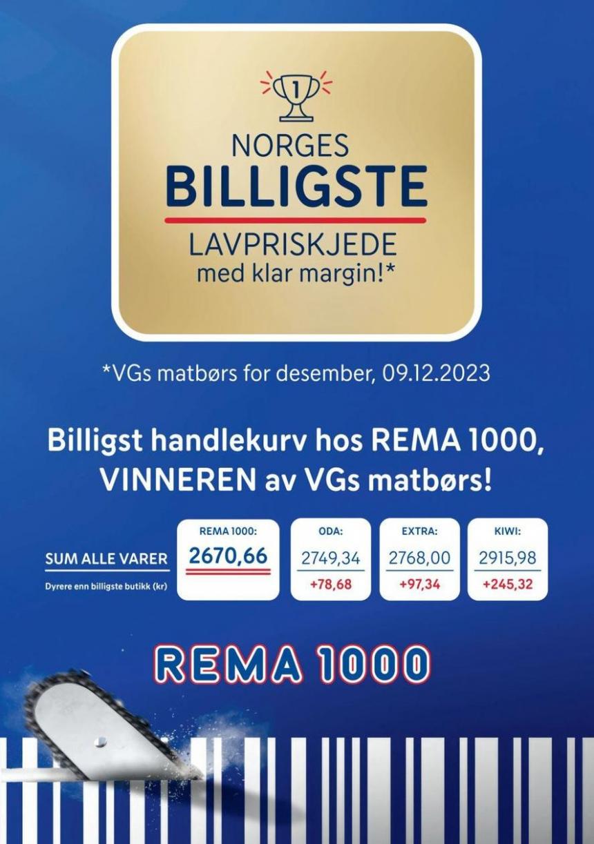 Norgres Billigste. Rema 1000 (2023-12-31-2023-12-31)