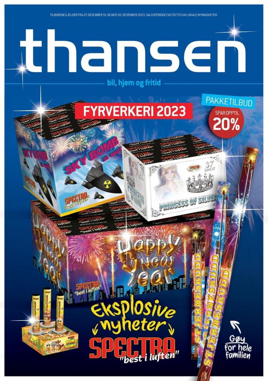Fyrverkeri 2023. Thansen (2023-12-30-2023-12-30)