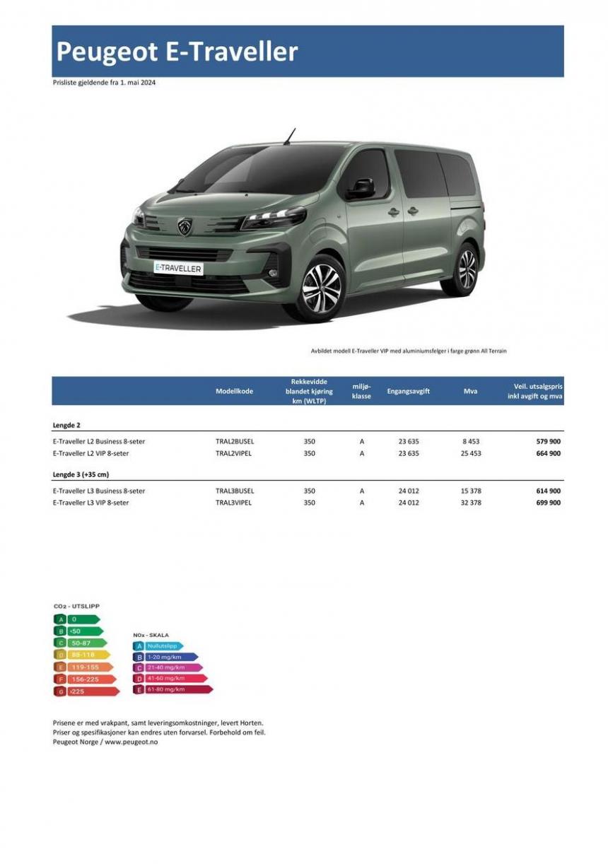 Last ned prisliste for nye Peugeot E-Traveller. Peugeot (2025-03-19-2025-03-19)
