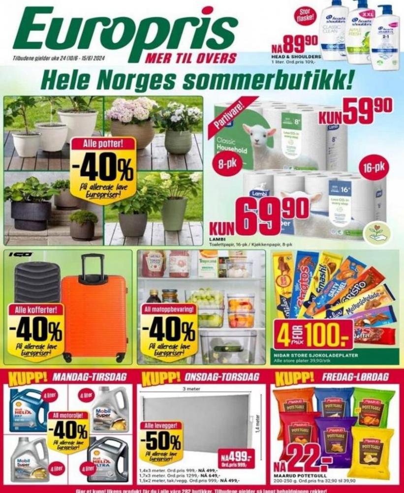 Hele Norges sommerbutikk!. Europris (2024-06-24-2024-06-24)